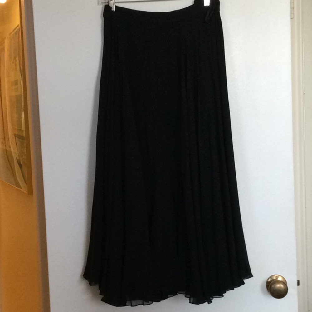 Silk skirt.